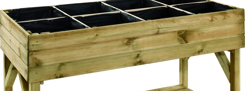 Carré Potager En Bois CARDON - 16 Cases - 288L - Jardipolys