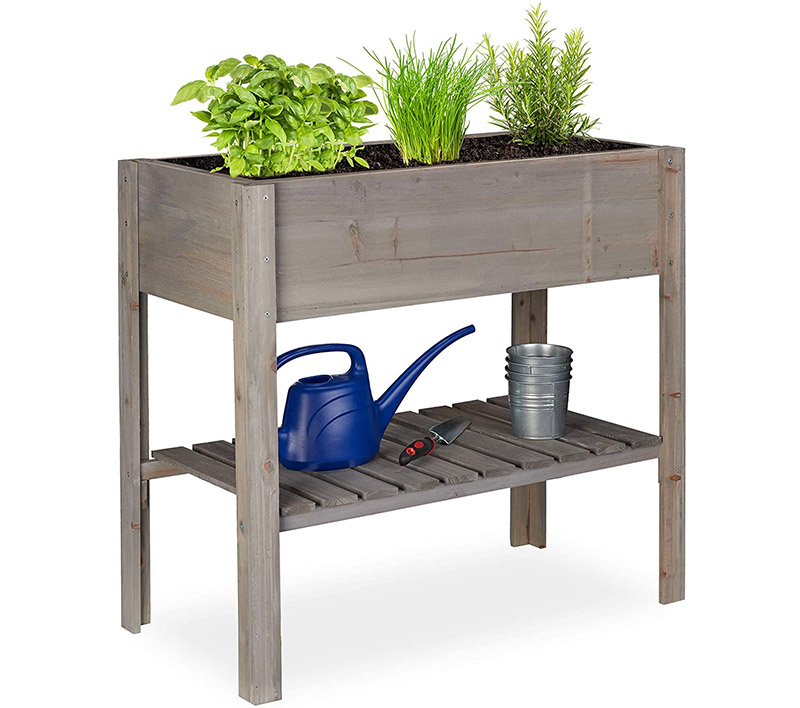 Comparatif carré potager Relaxdays Carré Potager Bois, légume, Herbes, Jardin, Balcon, Jardinière sur Pied
