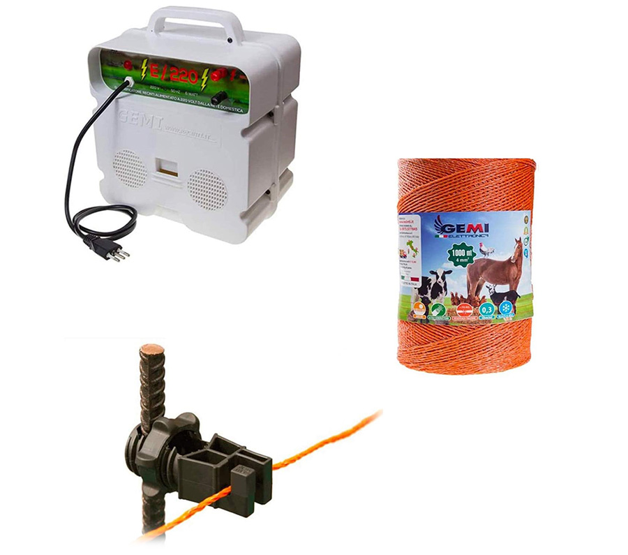 Gemi Elettronica Kit complet pour clôture électrique clôture électrifiée