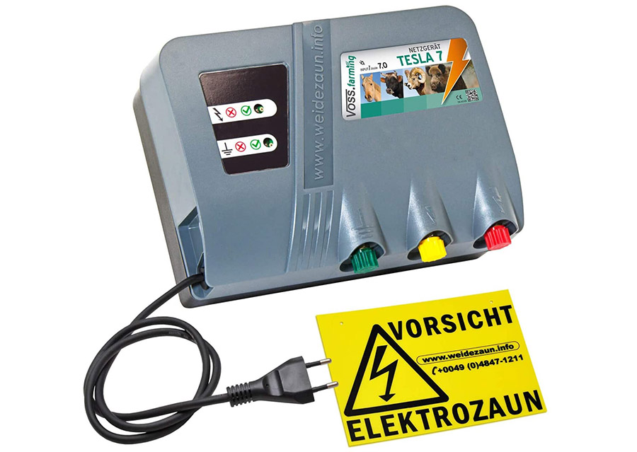 VOSS.farming Électrificateur « Tesla 7 » Duo Extra Power 230V, 10.000 Volt, 7 Joule