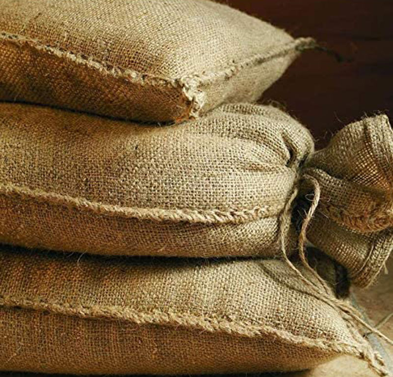 Test - NOOR Sacs en Jute 20 kg (30 x 60 cm), Lot de 10