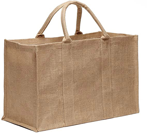 test La Cordeline Sac Cabas Multi-usages Toile de Jute 55x25x35cm 48L