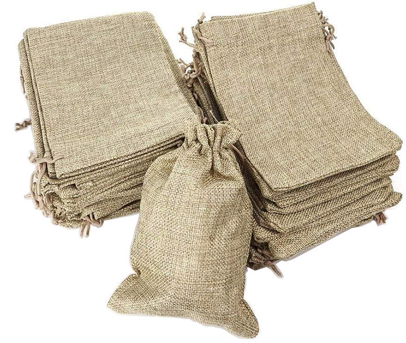 test RUBY – Sac De Jute, Pochon Tissu 50 PCS