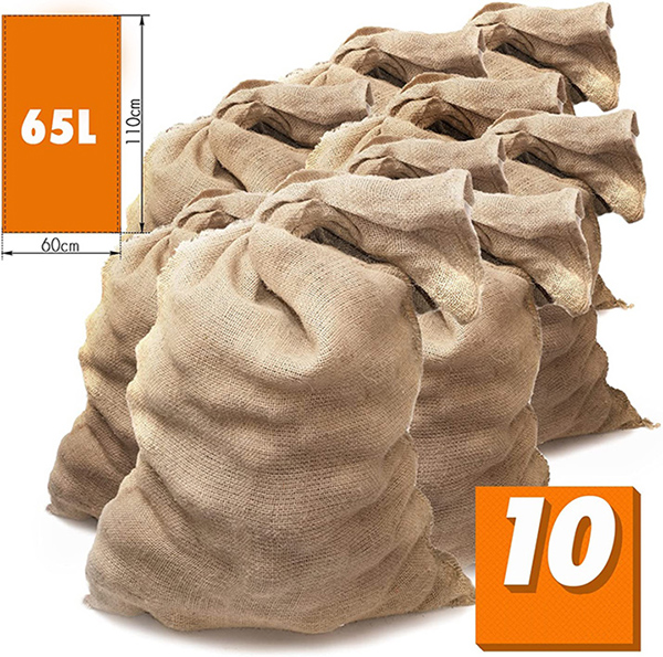 test des 10 Sacs toile de jute grand format - sacs pour pommes de terre