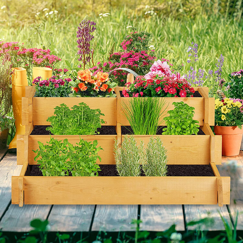 avis Relaxdays Carré Potager, 3 étages