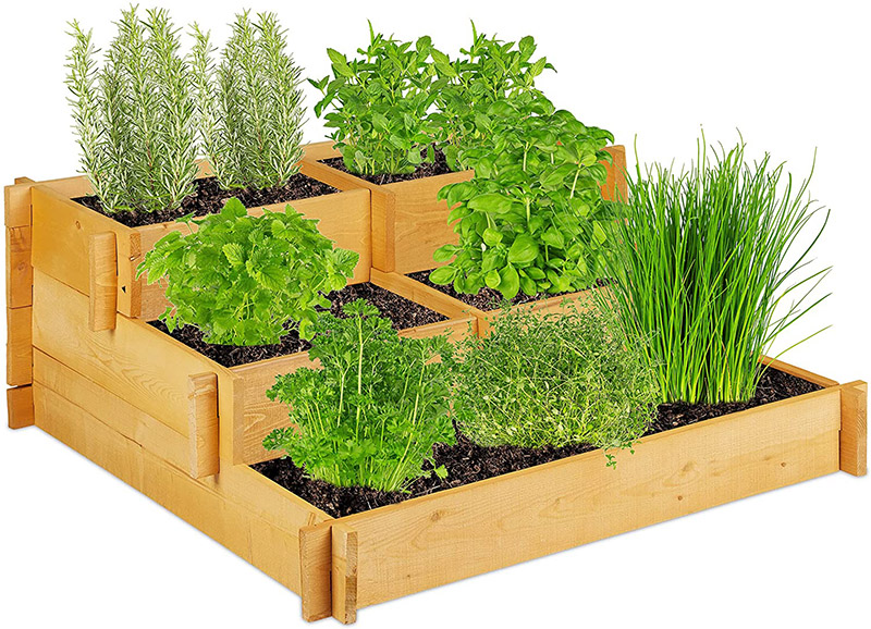 test Relaxdays Carré Potager, 3 étages