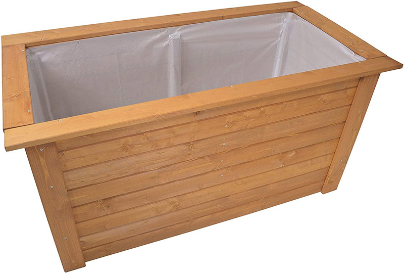test et avis GASPO Jardinière surélevée Gmünd en bois massif imprégné de miel