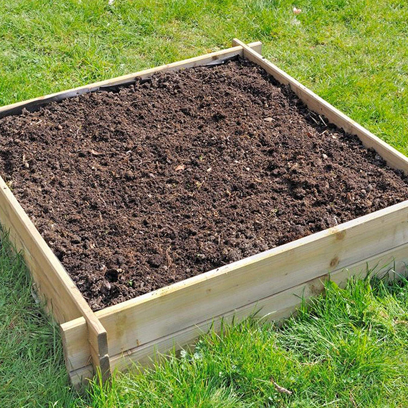 test et avis SKYLANTERN Carré Potager en Bois Naturel 90x90x20 cm